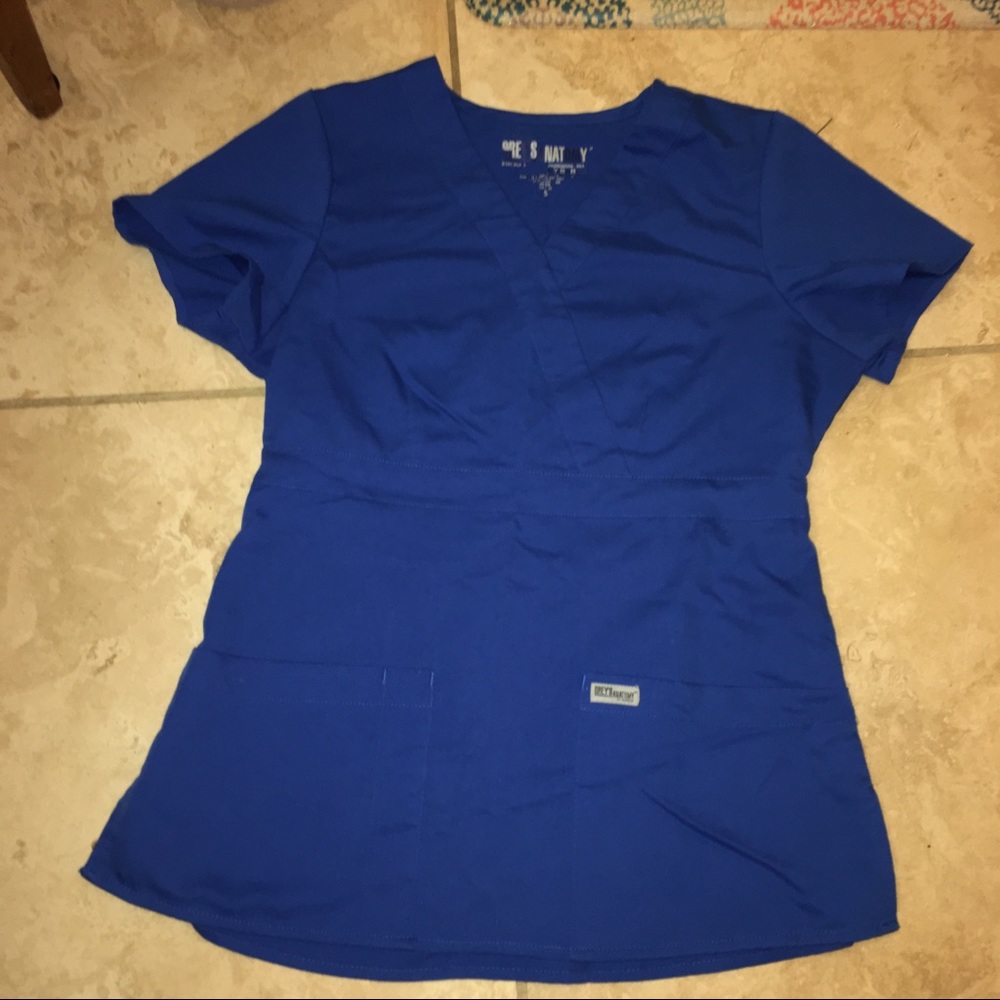 Grey’s Anatomy Royal Blue Scrub Top